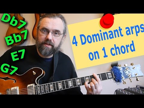 4 Dominants Arpeggios over One Chord 💡 -  Simple but great concept!