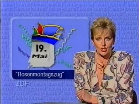 Ulrike Grunewald ZDF Heute Journal 1990