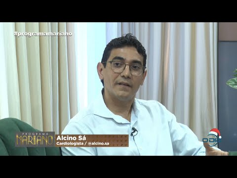 O cardiologista Alcino Sá dá entrevista no Programa Mariano 11 12 2021