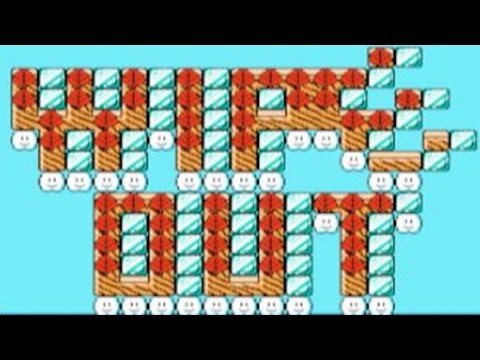 Mario's Wipeout by mrichston - Super Mario Maker - No Commentary 1AG