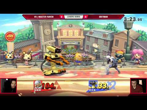 VS Weekly 5/3/18 - Losers Semis - VS | Master Raven (Sheik) vs 8BitMan (ROB/Diddy Kong) - Smash 4
