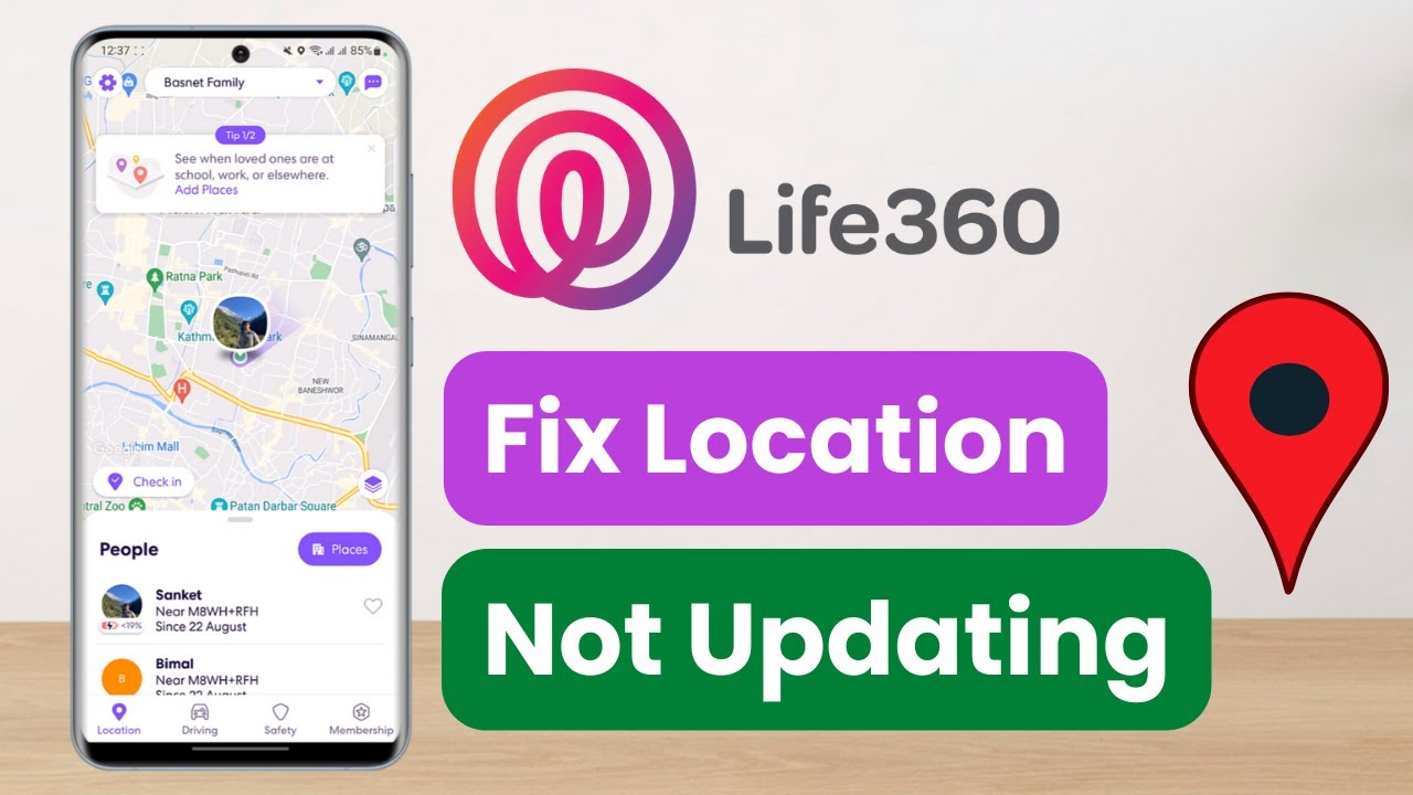Life360 not Updating Location for one Person: Fixed video thumbnail