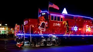 CP HOLIDAY CHRISTMAS TRAIN IN MONTREAL QUEBEC