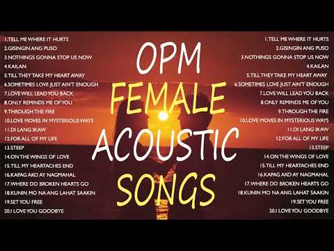 OPM FEMALE ACCOUSTIC SONGS 2023 - PLAYLIST NON-STOP - Mymp,Kyla,Juris,Nina,Kz Tandingan,Angeline,...
