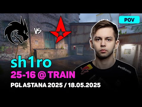 CS2 POV Spirit sh1ro (25/16) vs Astralis (train) @ PGL Astana 2025 Grand final | May 18, 2025