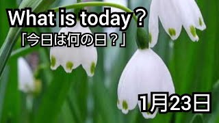 【What is today?】今日は何の日?(0123)|YouTube掲示板《ヒントストック》