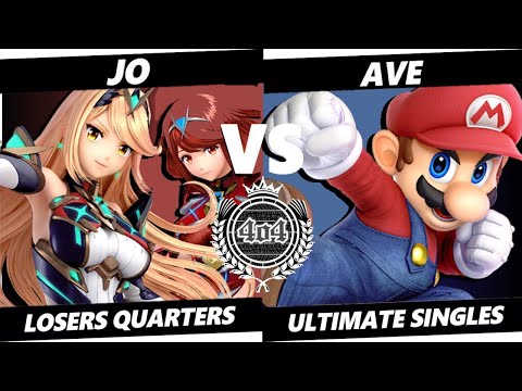 4o4 Smash Night 71 - EVC| jo (Mythra, Pyra) vs GUMP2| Ave~ (Mario) - Losers Quarter-Final