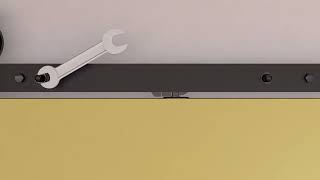 Barn Door Soft Close Mechanism Spring Buffer Damper Sliding Barn Door Adjustable Door Stoppers