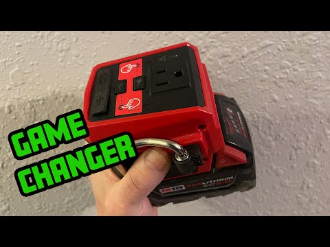 Portable 120v power that fits in your hand! M18 MILWAUKEE TOPOFF