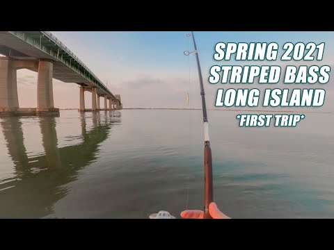 Surf Fishing FIRST TRIP OUT! - Long Island , New York - In Search of Striped Bass - (father & son)