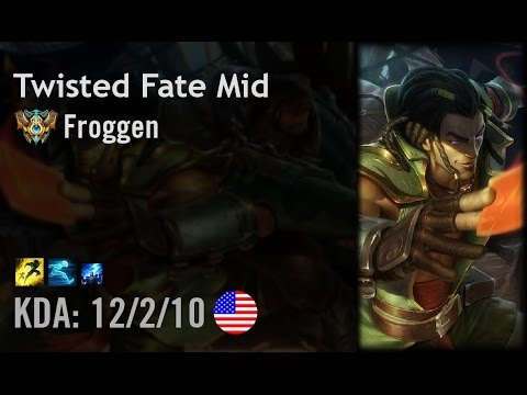 Twisted Fate Mid vs Fizz - Froggen - NA Challenger Patch 6.13