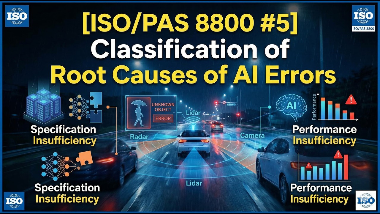 [ISO/PAS 8800 #5] Classification of Root Causes of AI Errors