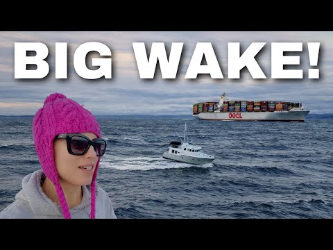 BIG WAKES & ORCA WHALES on our northbound winter cruising journey in the Pacific NW!!! [MV FREEDOM]