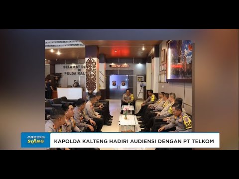 KAPOLDA KALTENG HADIRI AUDIENSI DENGAN PT TELKOM