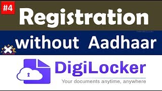 Digilocker Registration without Aadhaar Card || Bina Aadhaar card ke register kare Digilocker me