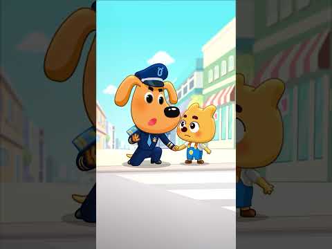 Walking Walking | Kids Learn Traffic Safety Rules | Nursery Rhymes & Songs #shorts