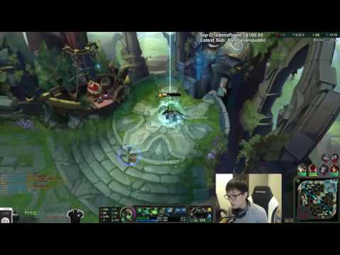 LOL S7 — Doublelift as Twitch Zyra vs Jhin Leona Bot  Full Gameplay