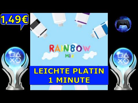 RAINBOW MIX | PS4/PS5 | Super Leichte Platin in 3 Minuten 🏆 | Trophäen & Achievement Guide