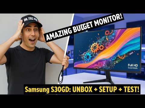 Samsung Essential S3 24" (S30GD) Monitor Unboxing &amp; Setup Guide | How to Assemble Stand