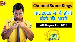 Chennai Super Kings (CSK) IPL 2018 Player List, Team & Full Squad Dhoni, Raina, Ravindra Jadeja