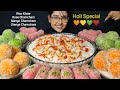 Eating Rice Kheer Raw Mango Rose Orange Chamcham Sweets Mukbang Big Bites Asmr Eating