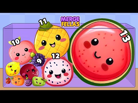 JELLY FRUIT 2048: WATERMELON 3D | Suika Game Gameplay Walkthrough - Reaching Max Level!