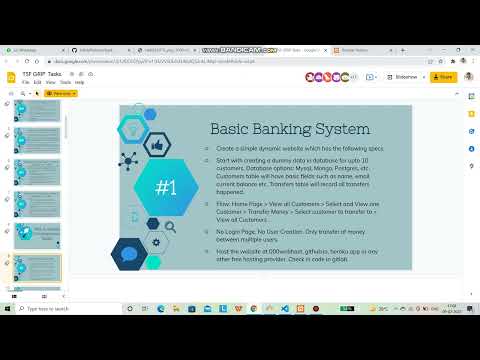 The Spark Foundation Task 1 Basic Banking System Gripfebruary22