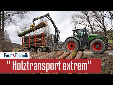 Extreme timber transport - into the forest with the Fendt 1050