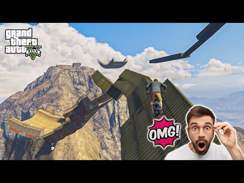 100.000% Impossible and Hard Mega Ramp in GTA 5