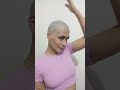 Bald Girl Rubbing And Slapping Head Headshave Baldwomen Bald