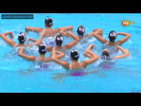 Hungary (HUN) Team Free Final Berlin European Aquatics Championships 2014
