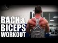 Bodybuilding Back & Biceps Workout!