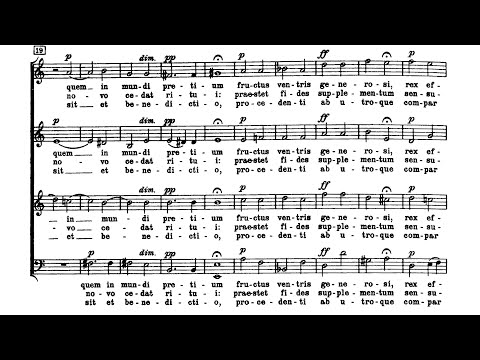Anton Bruckner - Pange Lingua et Tantum Ergo WAB 33 (Latvian Radio Choir)