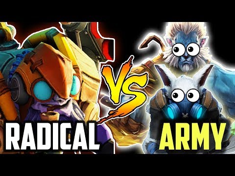 Radical Tinker - Vs Meepo & Phanthom Lancer Army Team Epic Pro Gameplay dota 2