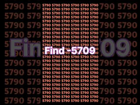 search the number 5709 👁🧐 #riddlejourney #eyeexam #shortsfeed