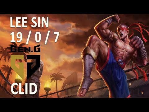 GEN.G Clid LEE SIN vs LILLIA | JUNGLE | Challenger | Korea | 19/0/7