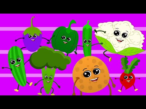 Ten Little Vegetables, Kids Learning Video & Preschool Song by Mr Shapes