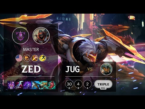 Zed Jungle vs Olaf - NA Master Patch 11.19