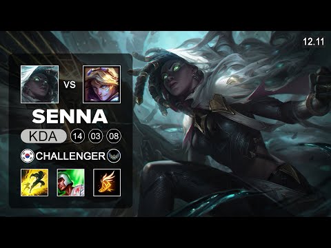 Senna vs Ezreal ADC - KR Challenger - Patch 12.10 Season 12