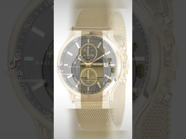 Vídeo relacionado con Maserati Reloj Mujer, Colección COMPETIZIONE, en Acero, PVD Oro - R8853100506