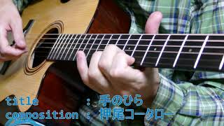 （ solo guitar ）押尾コータロー「手のひら」（練習版）