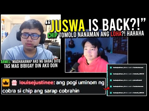 "JUSWA GARCIA IS BACK!"🔥 - CHIP TOMOLO NANAMAN ANG LOHA?! LAPTRIP!🤣