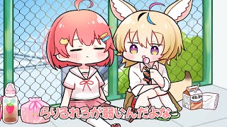 【手描き】まんまと釣られるみこち【ホロライブ/さくらみこ/尾丸ポルカ】