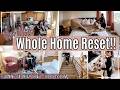 NEW HOUSE HOME RESET 2025 WHOLE HOUSE CLEAN WITH ME CLEANING MOTIVATION