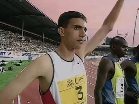 HICHAM EL guerrouj(world record holder) 1998 world championship 1500mt 3.26.45sc