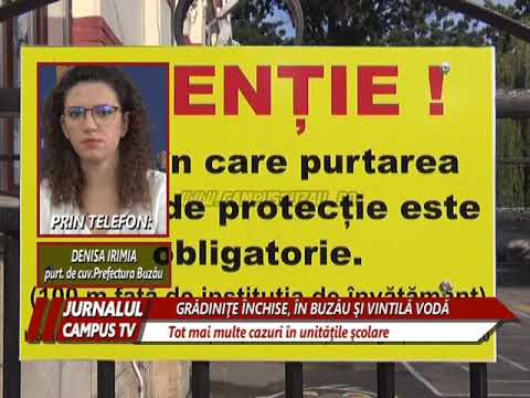 GRADINITE INCHISE, IN BUZAU SI VINTILA VODA