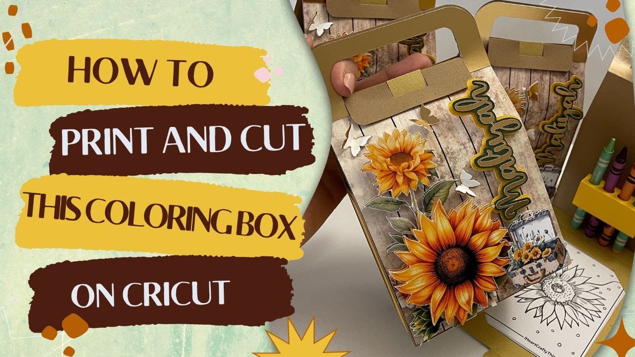 Learn How to Print and Cut this Coloring Suitcase Box, Assembly Tutorial
