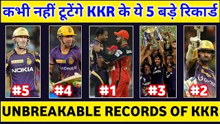 5 UNBREAKABLE RECORDS OF KOLKATA KNIGHT RIDERS IN IPL | कभी नहीं टूटेंगे KKR के ये 5 रिकार्ड