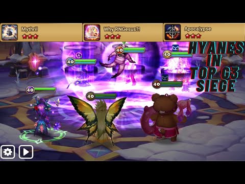 1 vs 1 Apocalypse. Hyanes show case in Top G3 siege. Summoners War