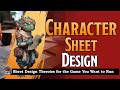 How The Design Of Your Character Sheet Shapes Players